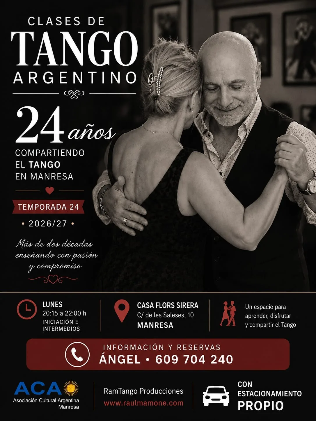 Clases de Tango Argentino — Raúl Mamone (Manresa, Temporada 24)
