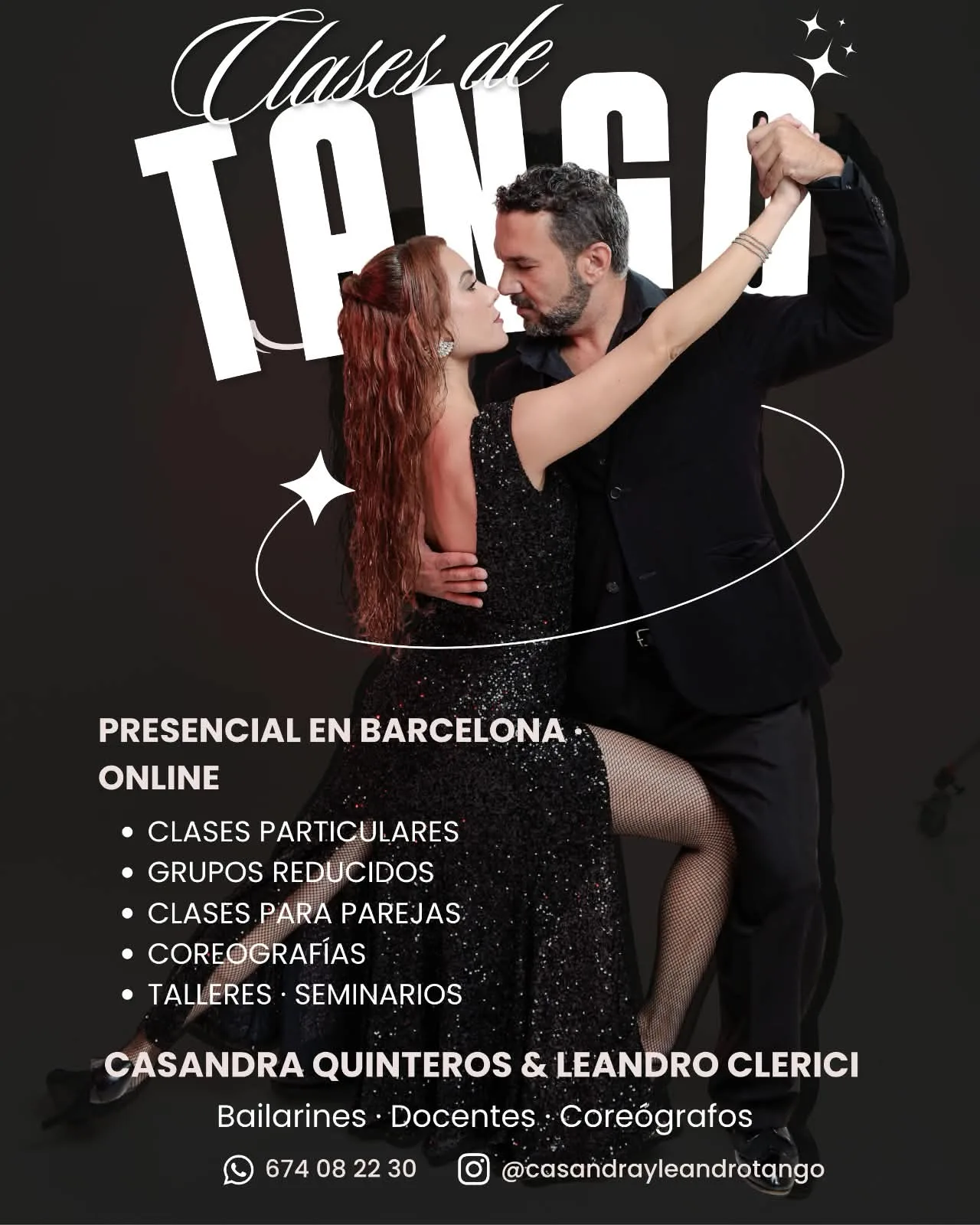 Clases de tango con Casandra Quinteros y Leandro Clerici