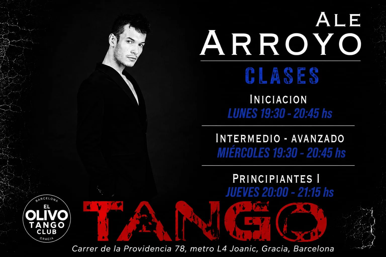 Clases grupales de tango — Ale Arroyo (El Olivo Tango Club)
