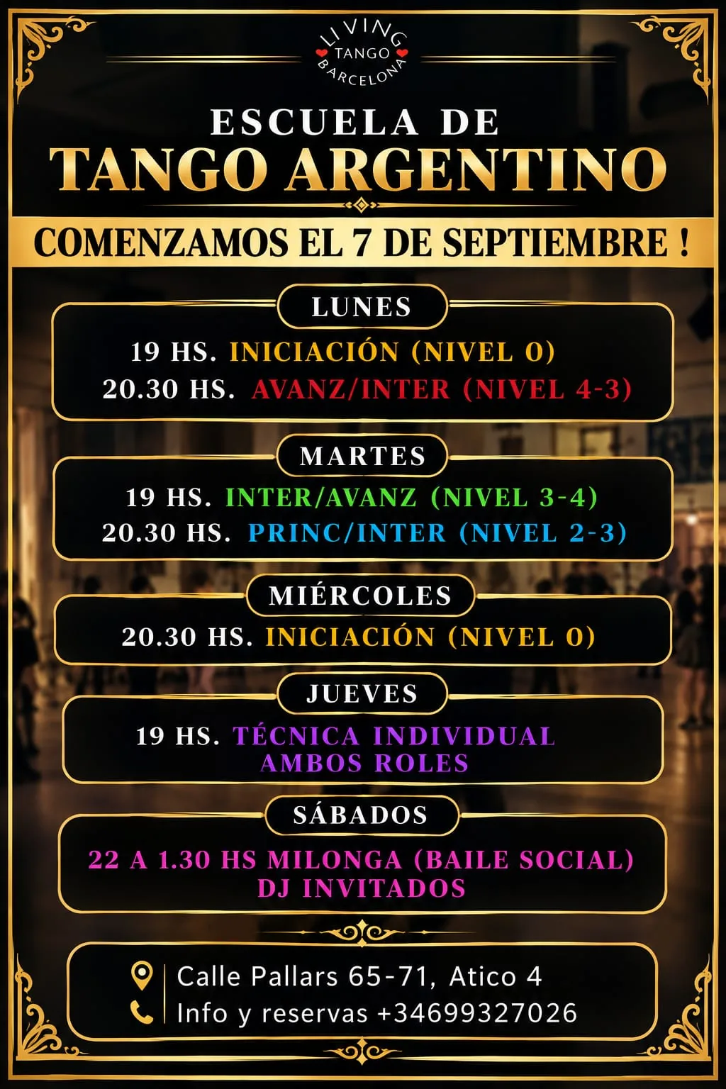 Clases de tango — Living Tango Barcelona