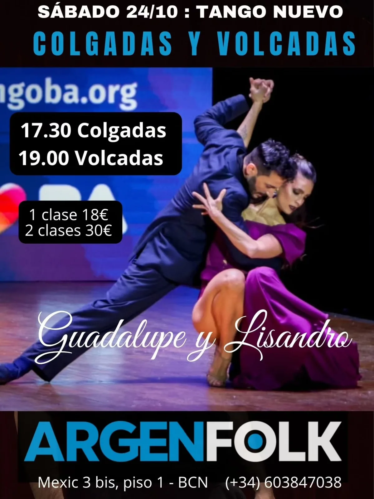 Colgadas y Volcadas con Guadalupe y Lisandro (24 oct)