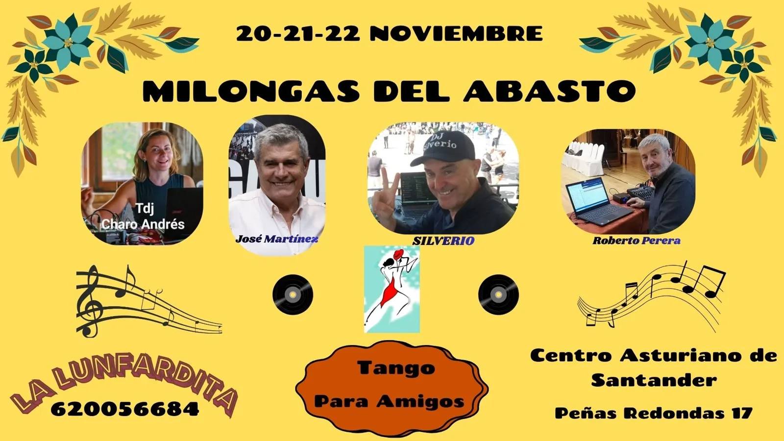 Milongas del Abasto — 20, 21 y 22 de noviembre en Santander