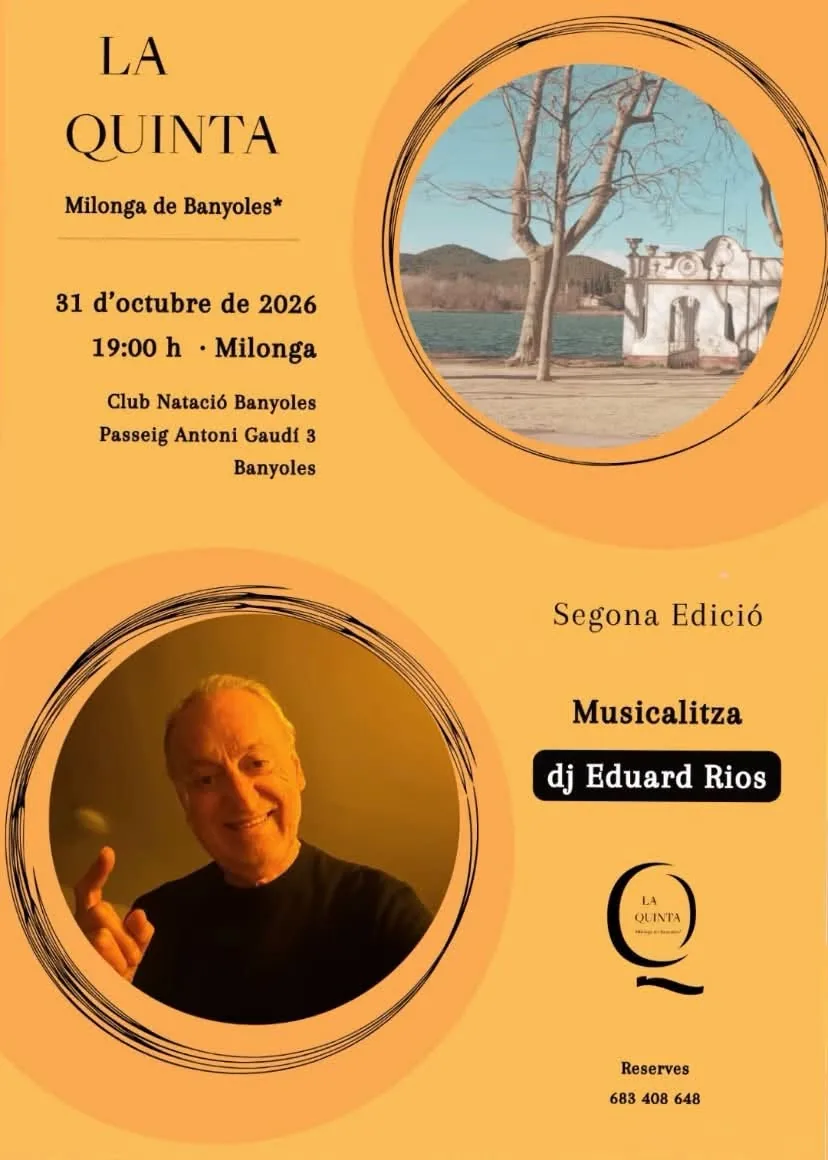 Flyer de La Quinta - Milonga de Banyoles