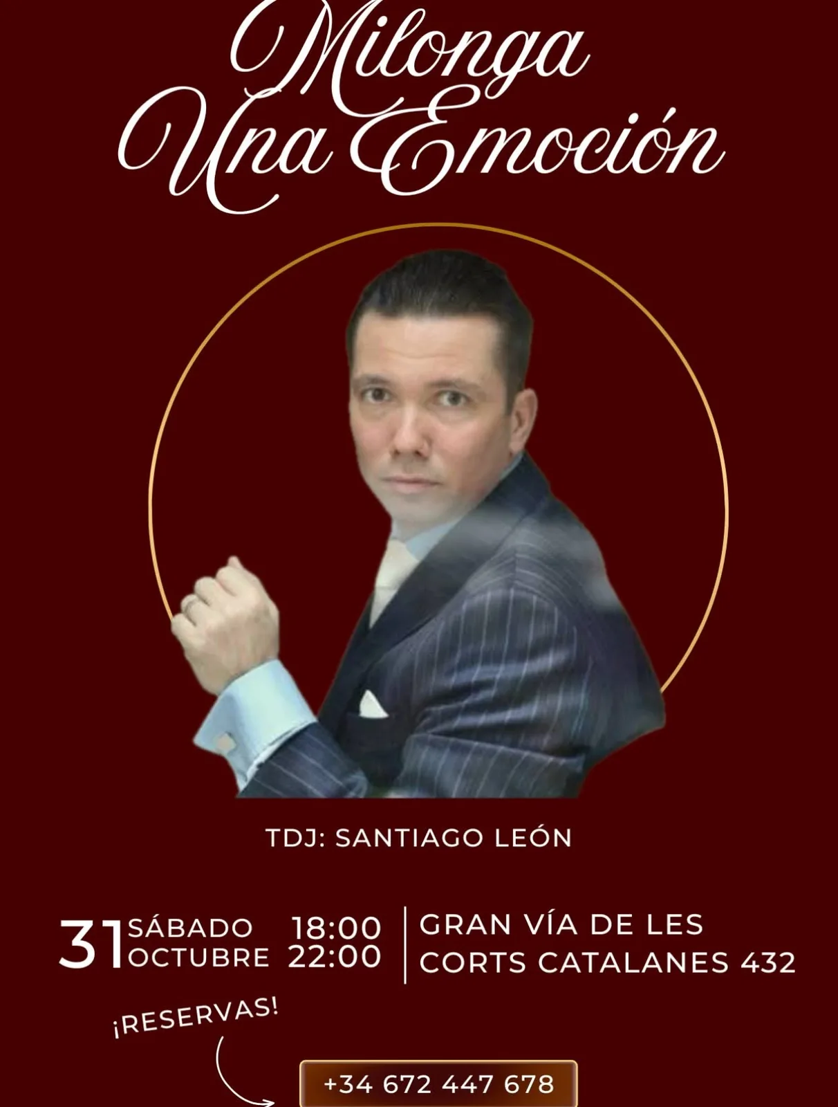 Flyer de Milonga Una Emoción