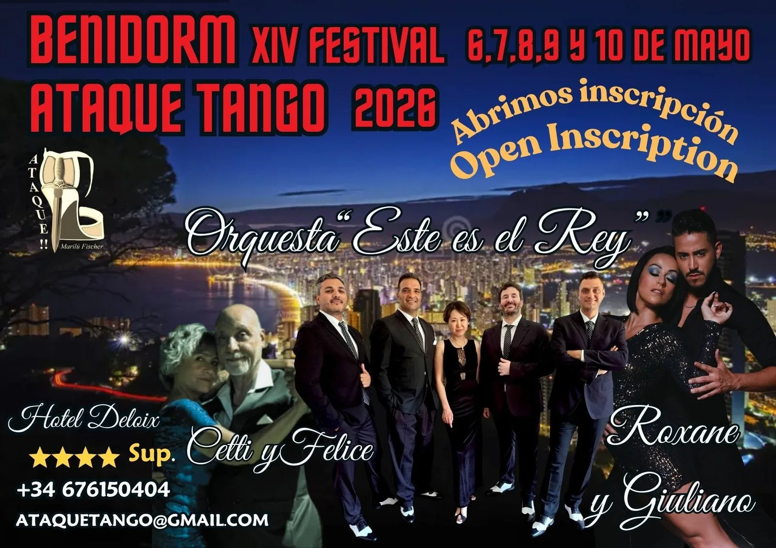 XIV FESTIVAL INTERNACIONAL ATAQUE TANGO BENIDORM 2026