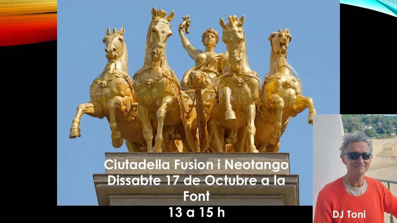 Flyer de Ciutadella Fusión y Neotango