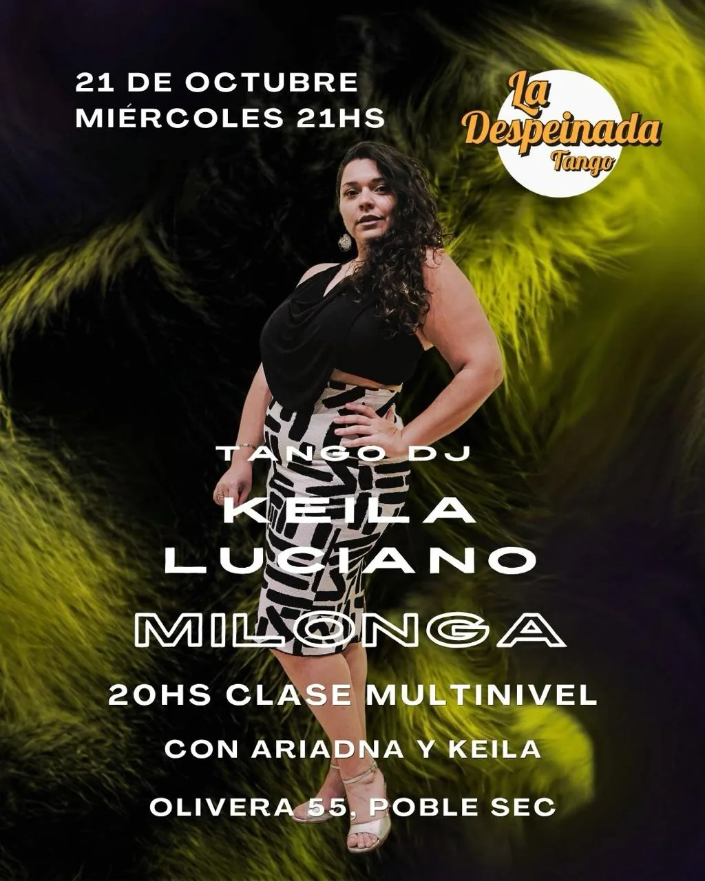 Flyer de La Despeinada