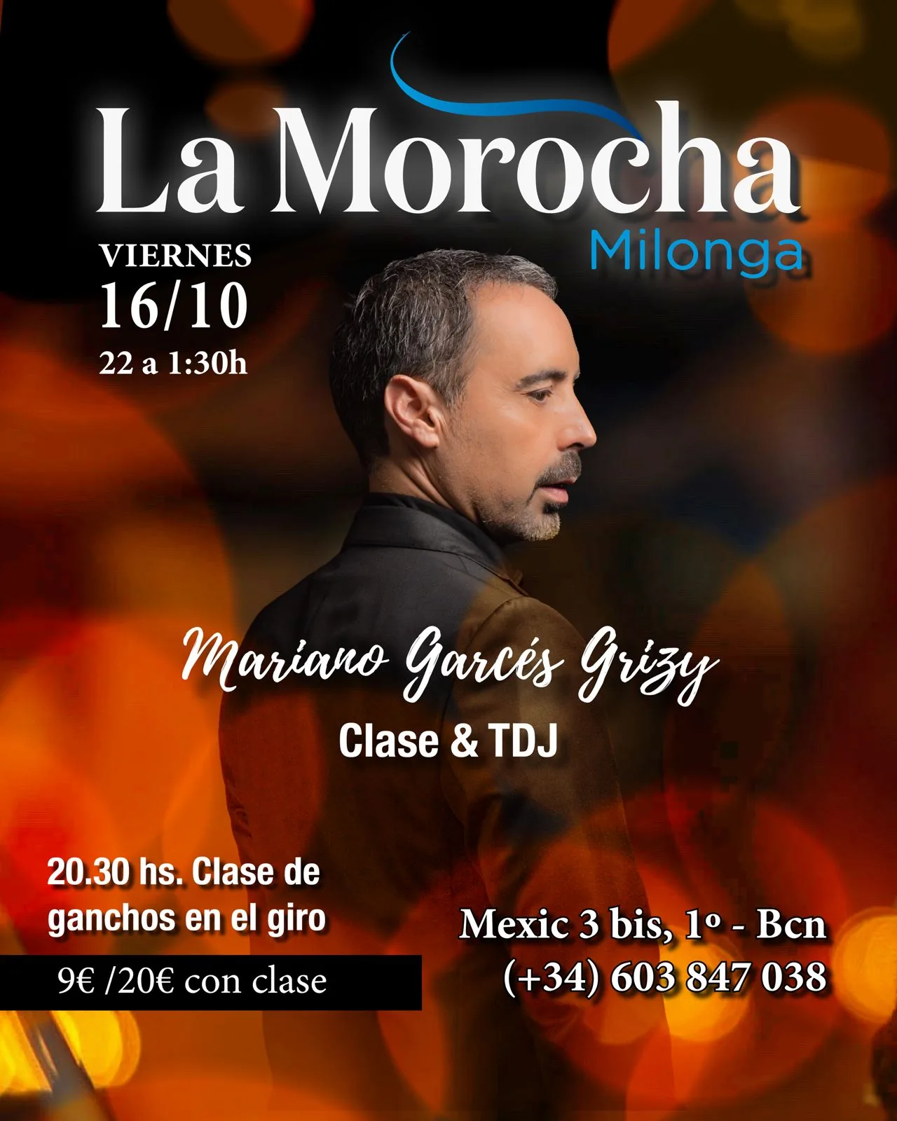 Flyer de Milonga La Morocha