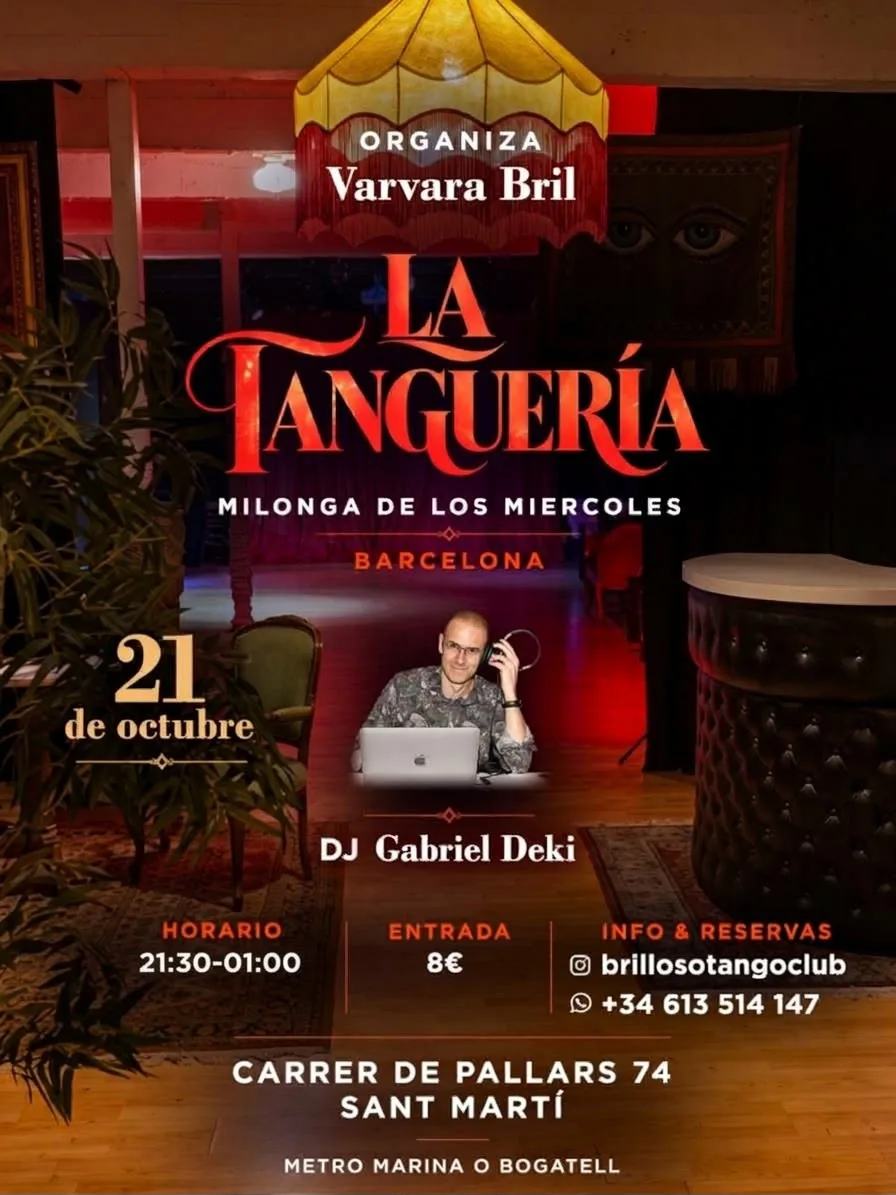 Flyer de La Tanguería