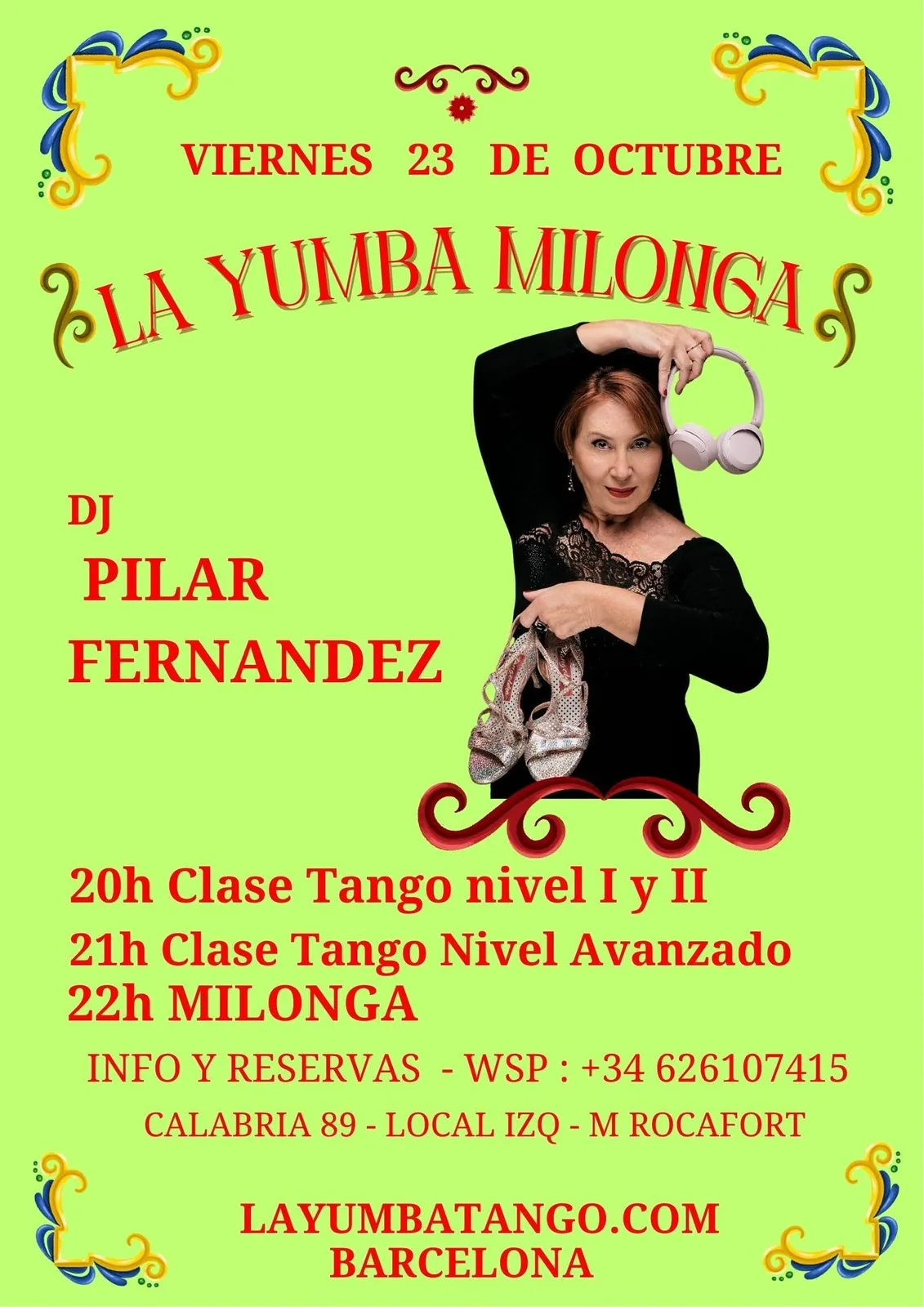 Flyer de Milonga La Yumba