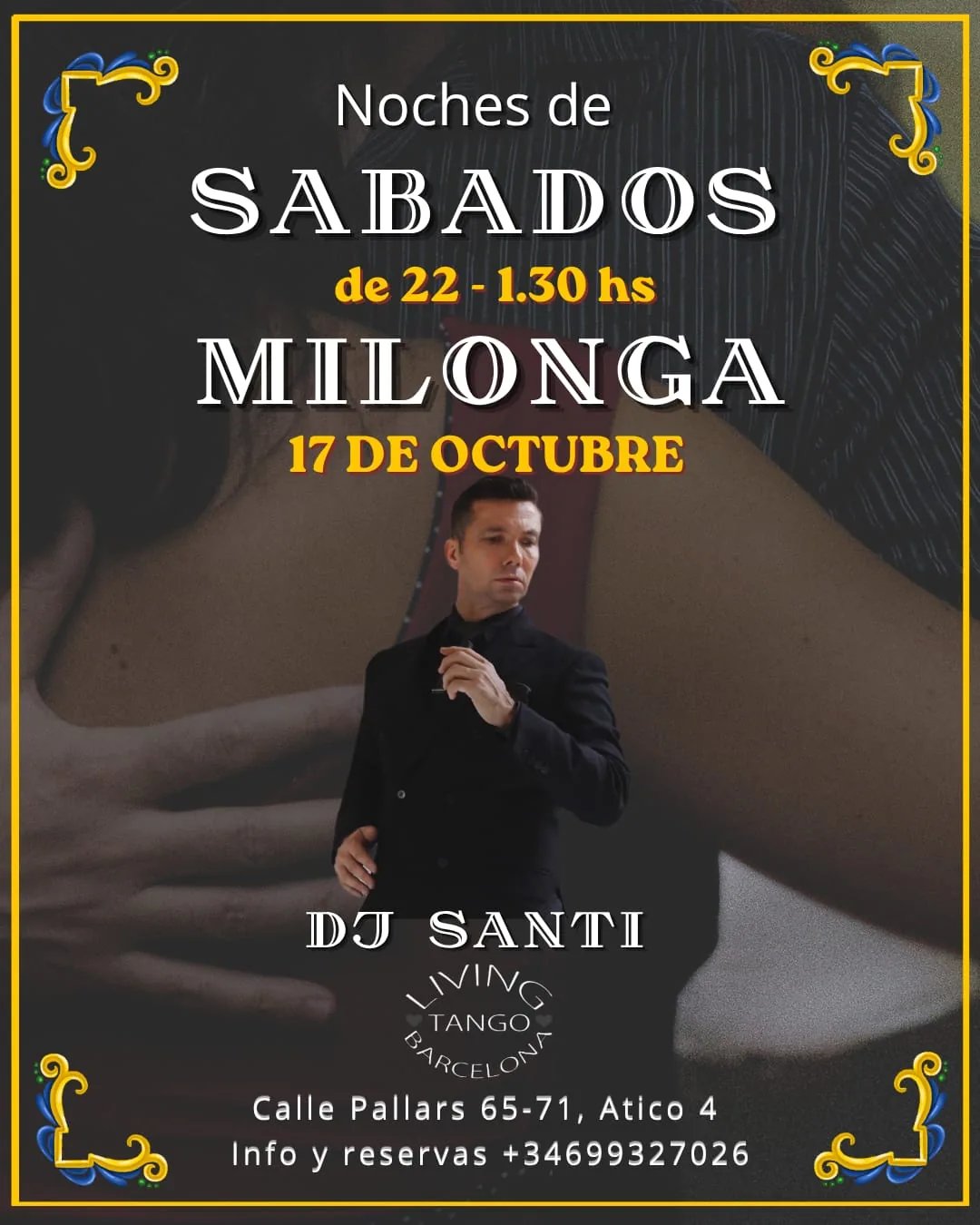 Flyer de Living Tango Barcelona