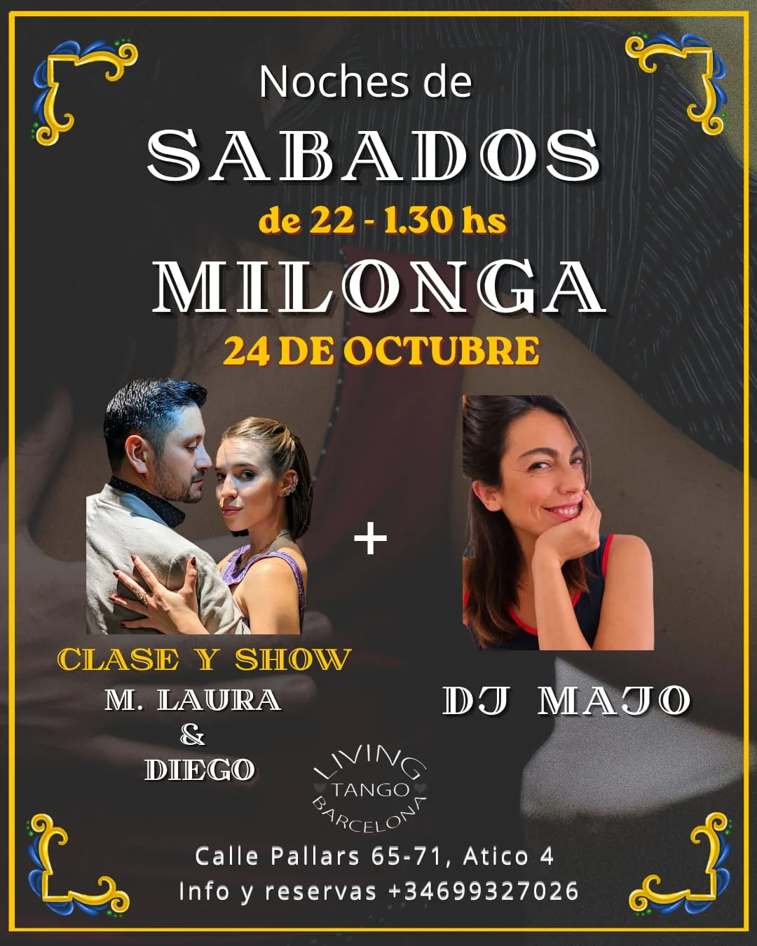 Flyer de Living Tango Barcelona