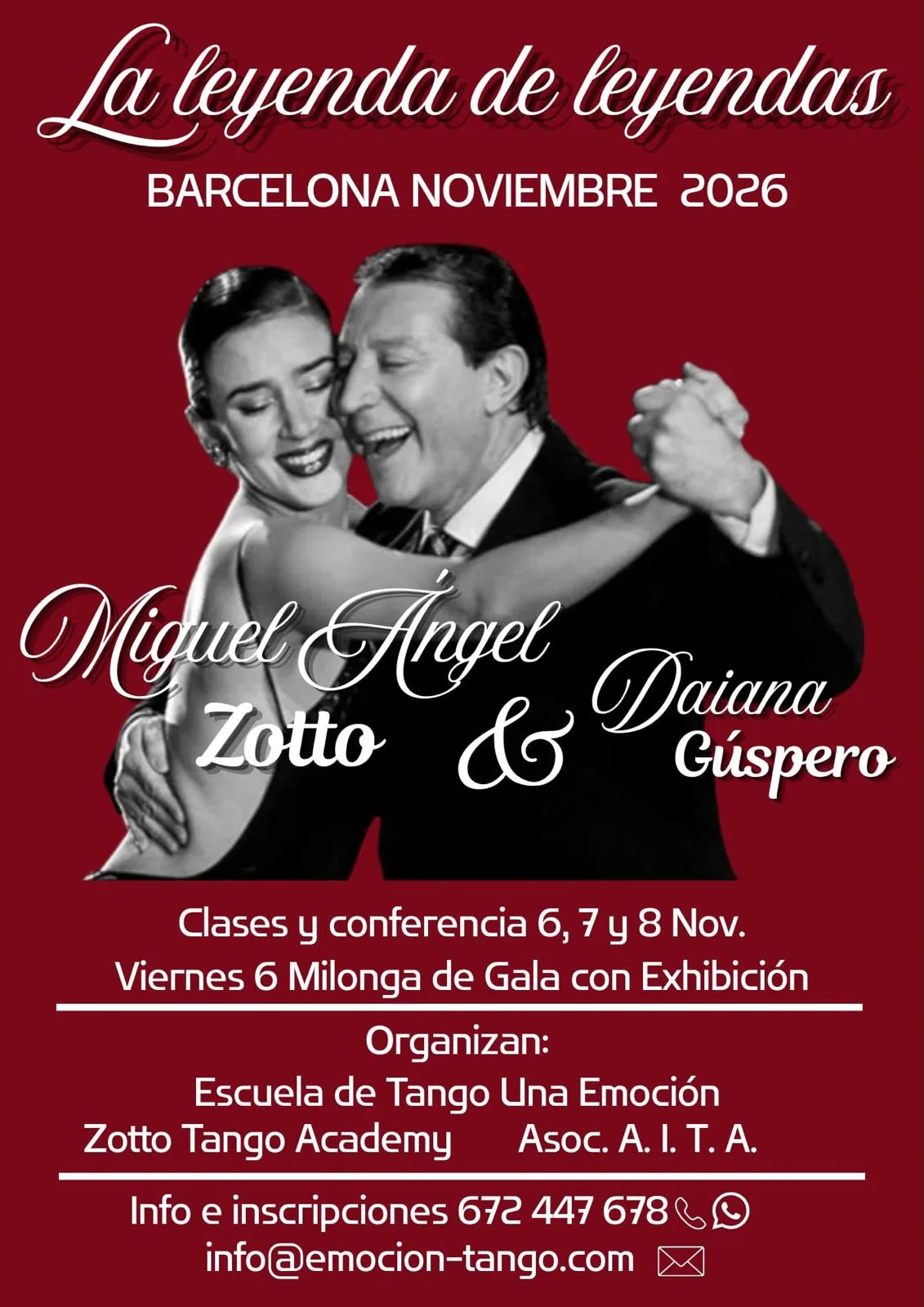 Flyer de Milonga Una Emoción