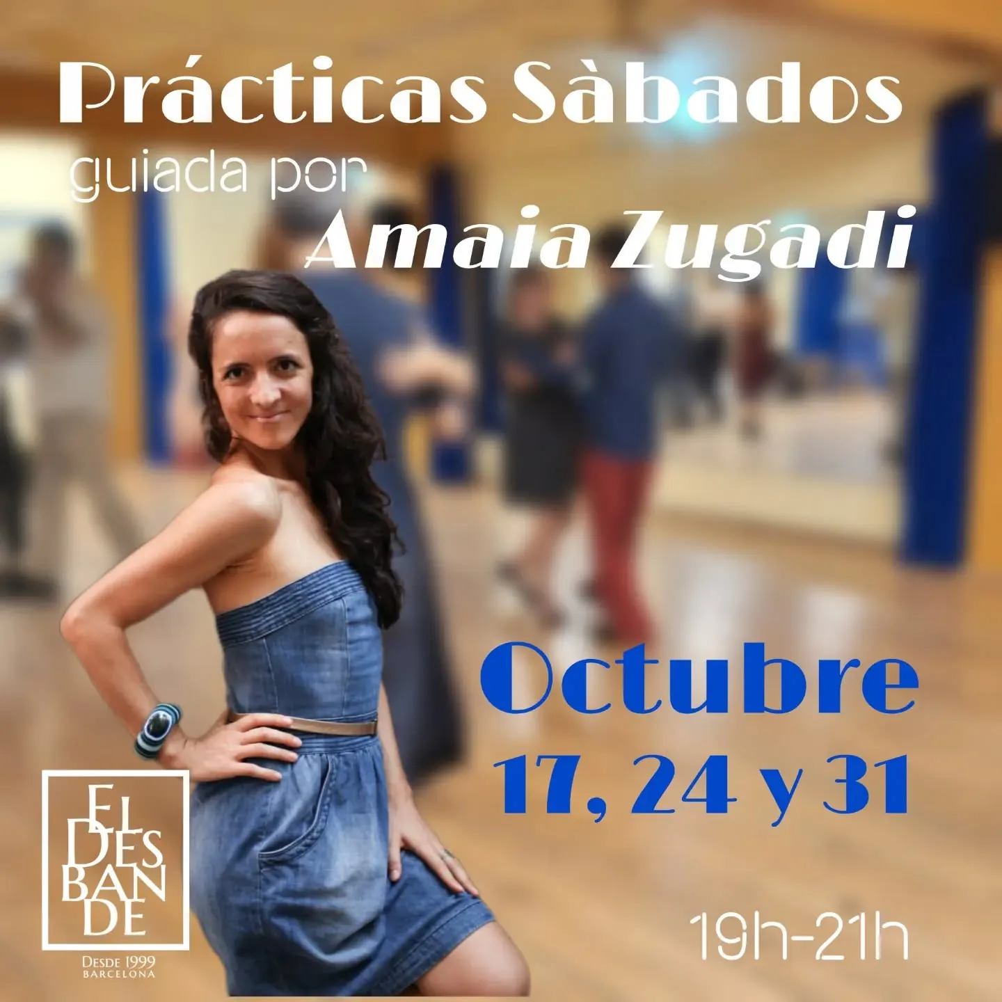 Flyer de Práctica de los sábados en el Desbande