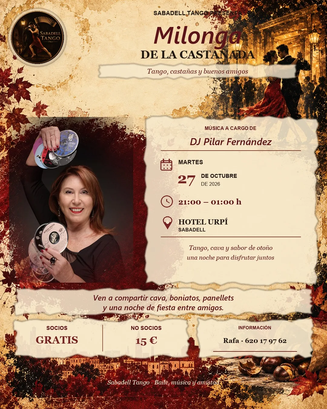 Flyer de Milonga Sabadell Tango