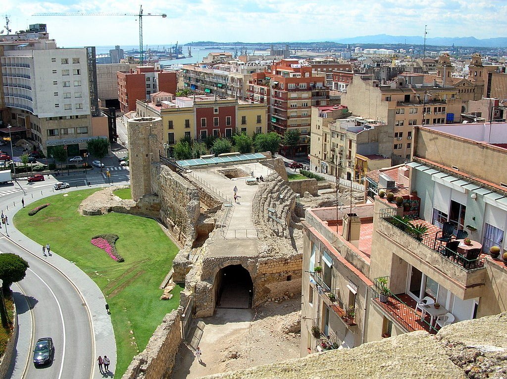 Ruines of Roman circus of Tarraco, Tarragona, Spain