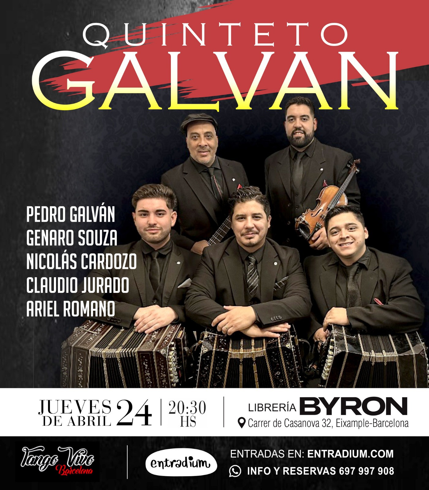Quinteto Galván en byron