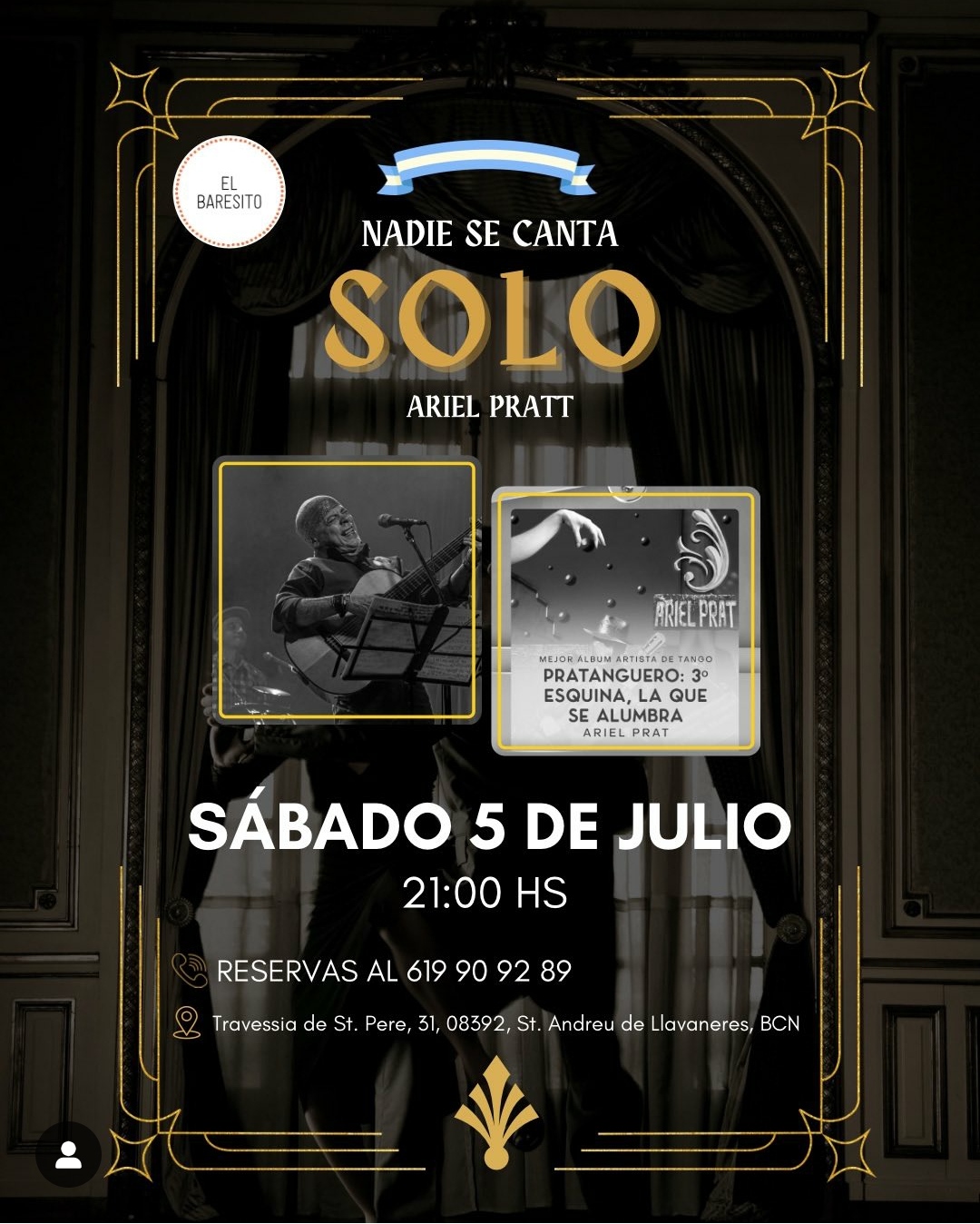 El baresito Ariel Prat