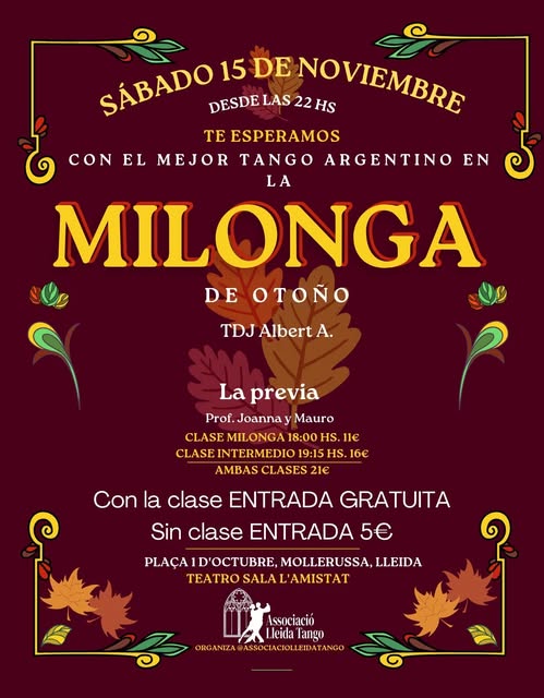 milonga de otoño