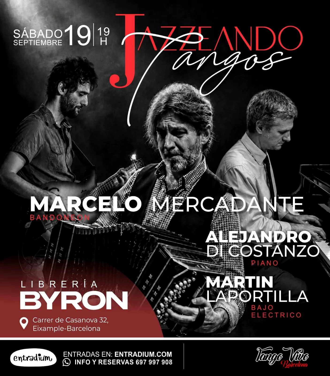 Jazzeando Tangos — Mercadante, Calliero y Laportilla